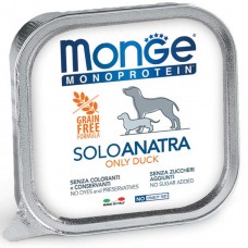 Вологий корм для собак Monge Dog Solo Anatra 150 г