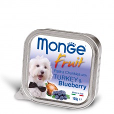 Вологий корм для собак Monge Dog Fruit Turkey & Blueberries 100 г