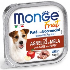 Влажный корм для собак Monge (Монж) Dog Fruit Lamb & Apples 100 г