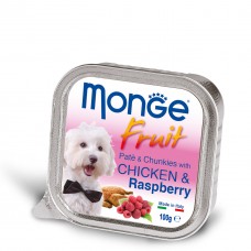 Вологий корм для собак Monge Dog Fruit Chicken & Raspberries 100 г