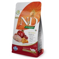 Сухой беззерновой корм для котов Farmina (Фармина) N&D Grain Free Adult Pumpkin Quail & Pomegranate Neutered 5 кг