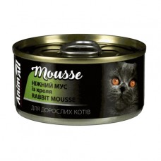 Вологий корм для котів Animall Cat Rabbit Mousse 80 г