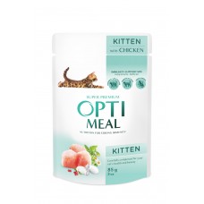 Вологий корм для кошенят Optimeal Kitten Chicken 85 кг