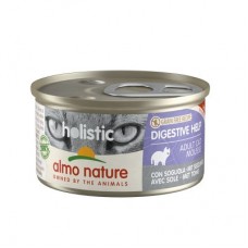 Вологий корм для котів Almo Nature Holistic Functional Cat Digestive Help Flounder 85 г