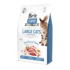 Сухий беззерновий корм для котів Brit Care (Бріт Кеа) Cat GF Large cats Power & Vitality 0.4 кг