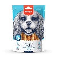 Лакомство для собак Wanpy (Ванпи) Chicken Jerky & Rawhide Twists 100 г