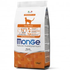 Cухий корм для котів Monge Cat Monoprotein Sterilised Duck 1.5 кг