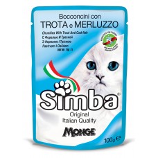 Вологий корм для котів Simba Cat Wet Trout & Cod 100 г