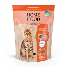 Cухий корм для котів Home Food Cat Adult Chicken & Shrimp 0.4 кг