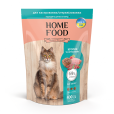 Cухий корм для котів Home Food Cat Adult Sterilised Rabbit & Cranberry 0.4 кг