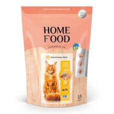 Сухий корм для котів Home Food Cat Adult Turkey 1.6 кг