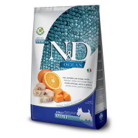 Сухой беззерновой корм для собак Farmina (Фармина) N&D Grain Free Ocean Cod Pumpkin & Orange Adult Mini 7 кг