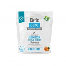 Сухий беззерновий корм для цуценят Brit Care GF Junior Large Breed Salmon 1 кг