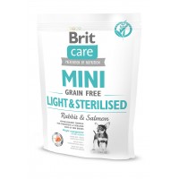 Сухой беззерновой корм для собак Brit Care (Брит Кеа) GF Mini Light & Sterilised 0.4 кг