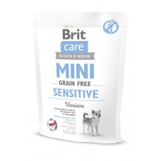 Сухий беззерновий корм для собак Brit Care GF Mini Sensitive Venison 0.4 кг