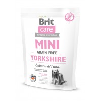 Сухой беззерновой корм для собак Brit Care (Бріт Кеа) GF Mini Yorkshire Salmon & Tuna 0.4 кг