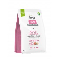 Сухий корм для собак Brit Care (Бріт Кеа) Sustainable Adult Small Breed 3 кг