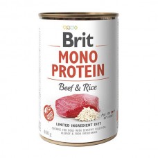 Вологий корм для собак Brit Mono Protein Beef & Rice 400 г