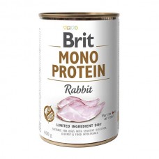 Вологий корм для собак Brit Mono Protein Rabbit 400 г