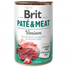 Вологий корм для собак Brit Pate & Meat Venison 400 г