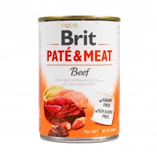 Вологий корм для собак Brit (Бріт) Pate & Meat Beef 400 г