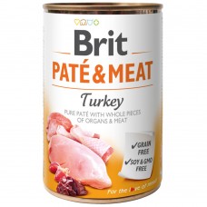 Вологий корм для собак Brit Pate & Meat Turkey 400 г