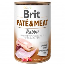 Вологий корм для собак Brit Pate & Meat Rabbit 400 г