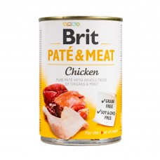 Вологий корм для собак Brit (Бріт) Pate & Meat Chicken 400 г