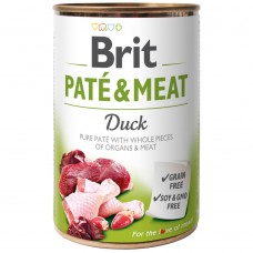 Вологий корм для собак Brit Pate & Meat Duck 400 г