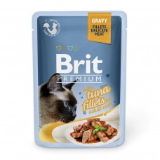 Вологий корм для котів Brit Premium Cat Tuna Fillets Gravy pouch 0.085 кг