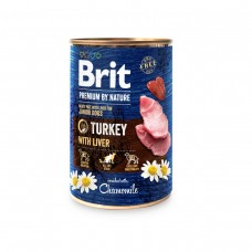 Вологий корм для цуценят Brit Premium by Nature Junior Dogs Turkey & Liver 0.4 кг