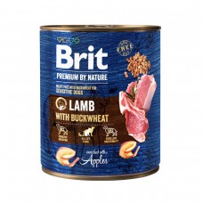 Вологий корм для собак Brit Premium By Nature Lamb & Buckwheat 0.8 кг