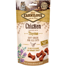 Ласощі беззернові для котів Carnilove Cat Semi Moist Snack Chicken with Thyme 50 г