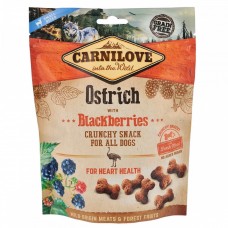 Беззернові ласощі для собак Carnilove Crunchy Ostrich & Blackberries 0.2 кг