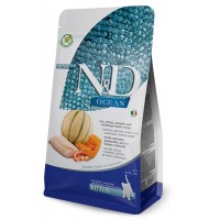 Сухой беззерновой корм для котят Farmina (Фармина) N&D Grain Free Ocean Kitten Cod & Shrimp 0.3 кг
