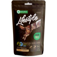 Ласощі для собак Nature's Protection Lifestyle Snack For Dogs Rawhide Sticks With Duck & Cod Rolls 75 г