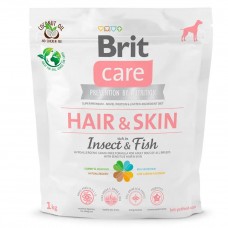 Сухой гипоаллергенный корм для собак Brit Care (Брит Кеа) Dog Hair & Skin With Insect & Fish 1 кг