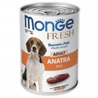 Вологий корм для собак Monge (Монж) Dog Fresh Duck 0.4 кг