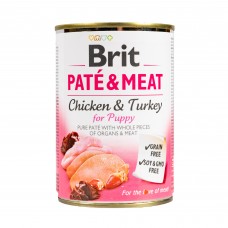 Вологий корм для цуценят Brit Pate & Meat for Puppy 400 г