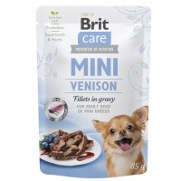 Вологий корм для собак Brit Care (Бріт Кеа) Dog Mini Fillets In Gravy Venison 85 г