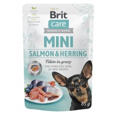 Вологий корм для собак Brit Care Dog Mini Fillets In Gravy Salmon & Herring Влажный корм для собак Brit Care Dog Mini Fillets In Gravy Salmon & Herring 85 г