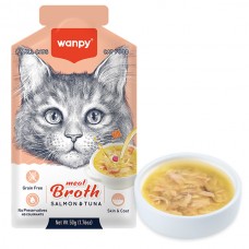 Вологий корм для котів Wanpy Meat Broths Salmon & Tuna 50 г
