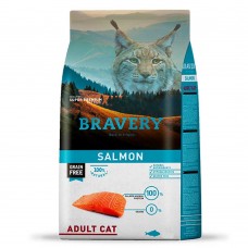 Сухий беззерновий корм для котів Bravery Cat Adult Salmon 7 кг