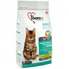 Сухий корм для котів 1st Choice (Фест Чойс) Weight Control Adult 5.44 кг
