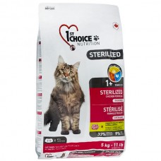 Сухий корм для котів 1st Choice Sterilized Chicken 5 кг