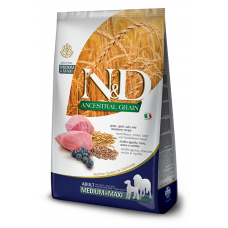 Сухий корм для собак Farmina (Фарміна) N&D Low Grain Adult Medium & Maxi Lamb & Blueberry 12 кг