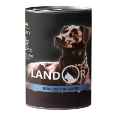 Вологий корм для собак Landor (Ландор) Adult Dog Lamb & Salmon 0.4 кг