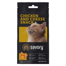 Ласощі для котів Savory Snack Chicken & Cheese 60 г