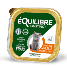 Вологий корм для кошенят Equilibre & Instinct Kitten Poultry & Carrot 85 г