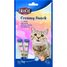 Ласощі для котів Trixie (Тріксі) Creamy Snacks Tuna & Shrimps 5х14 г